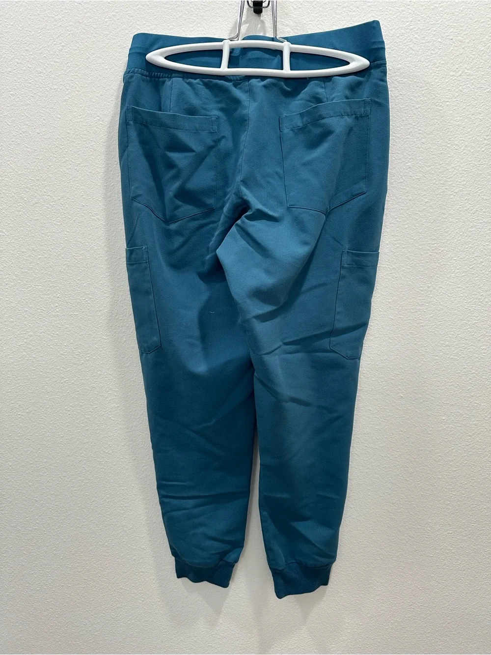 Mandala petite xs Teal blue Drawstring Jogger scrub Pants - Picture 2 of 3